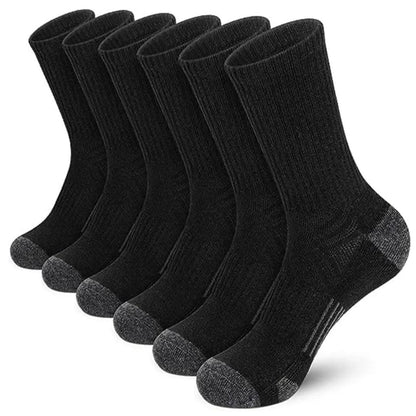 Soft Athletic Socks 6-Pack for Fitness