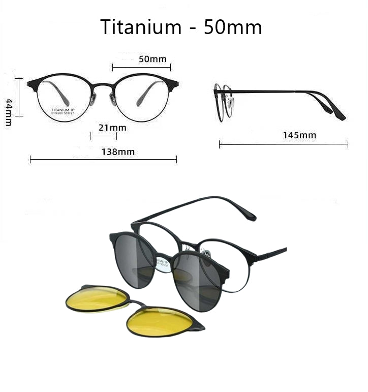 Strong Titanium Clip On Sunglasses