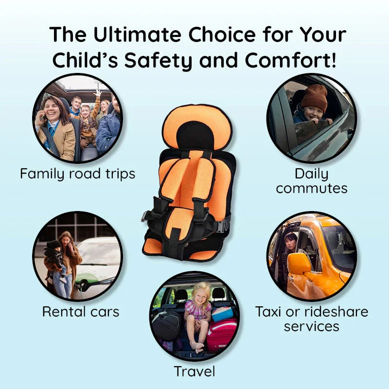 Lightweight Kids Car Booster Seat with 5 Point Harness - Halri