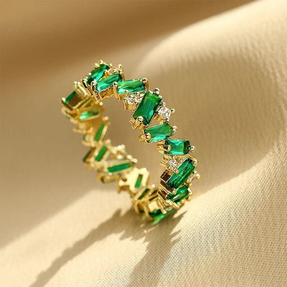 Luxurious Crystal Baguette Rings - Halri