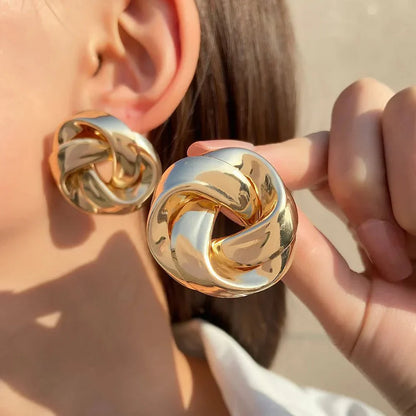 Unique Spiral Twist Drop Earrings - Halri