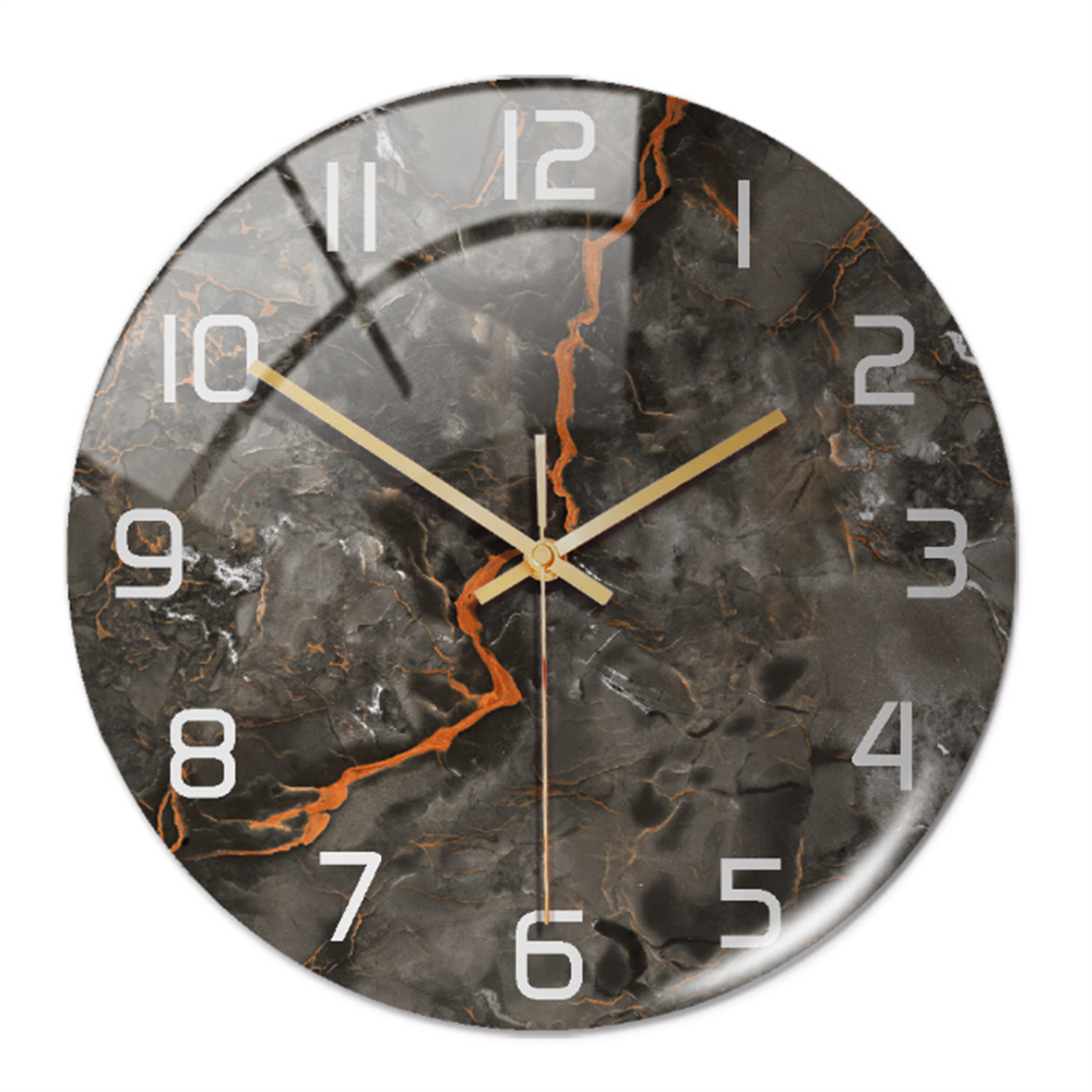 Elegant Marble Effect Wall Clock