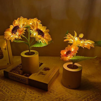 Bright Floral LED Table Lamp