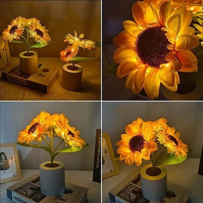 Bright Floral LED Table Lamp