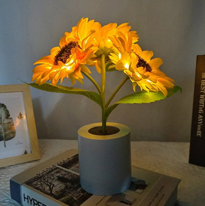 Bright Floral LED Table Lamp