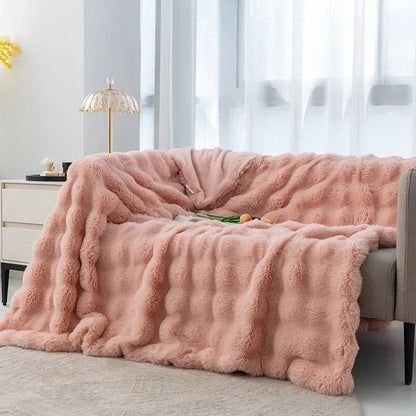 Warm Fuzzy Throw Blanket for Snug Comfort