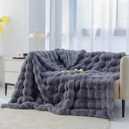 Warm Fuzzy Throw Blanket for Snug Comfort