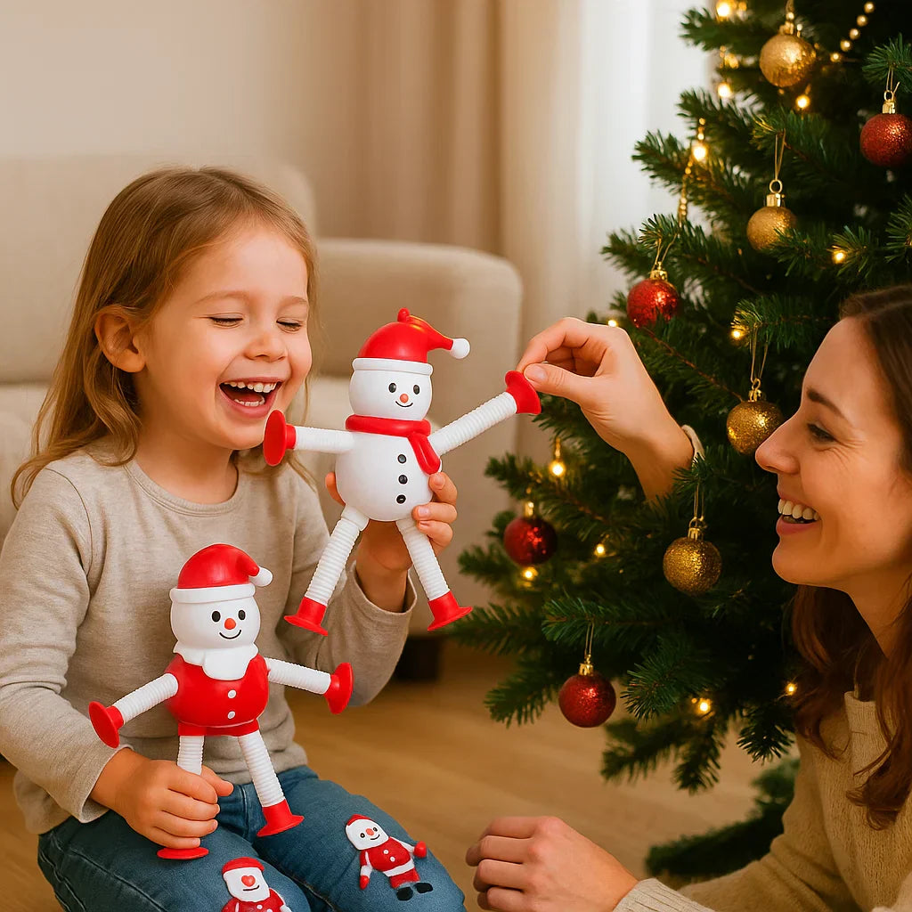 Fun Christmas Baby Suction Toy Figures