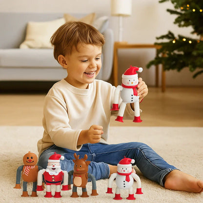 Fun Christmas Baby Suction Toy Figures
