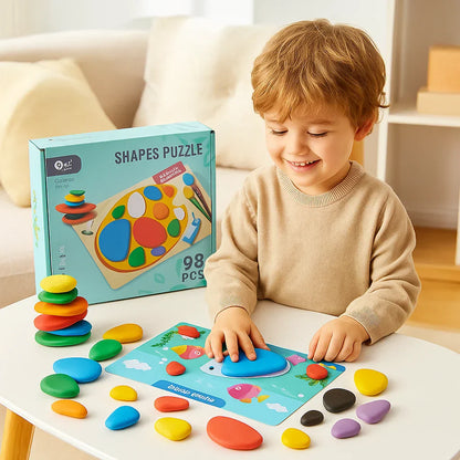 Learning Montessori Shape Color Puzzle Set