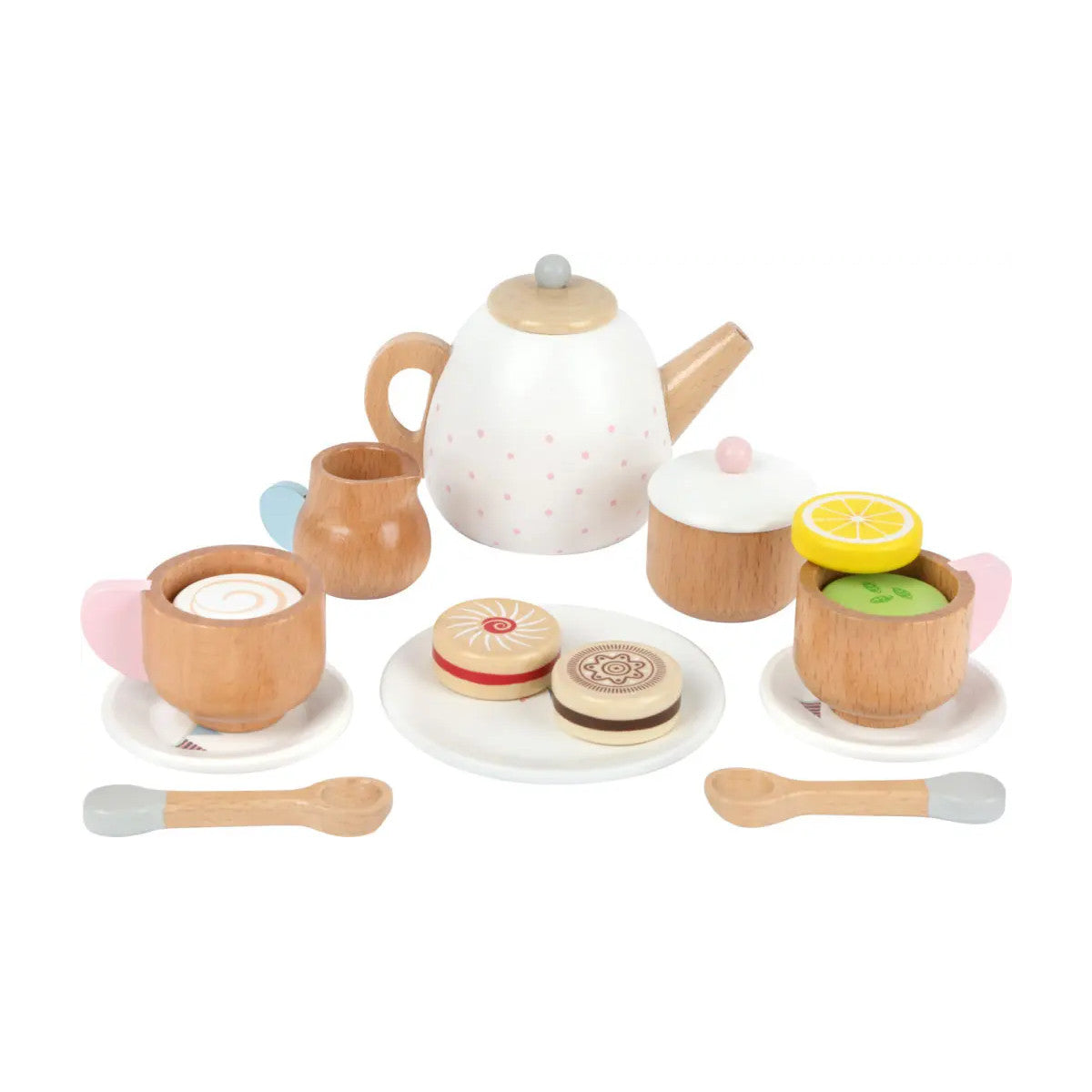 Natural Wooden Kids Tea Set - Halri