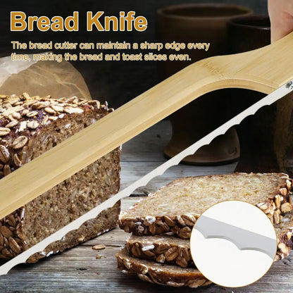Comfort Grip Bread Knife with Sharp Stainless Steel Blade