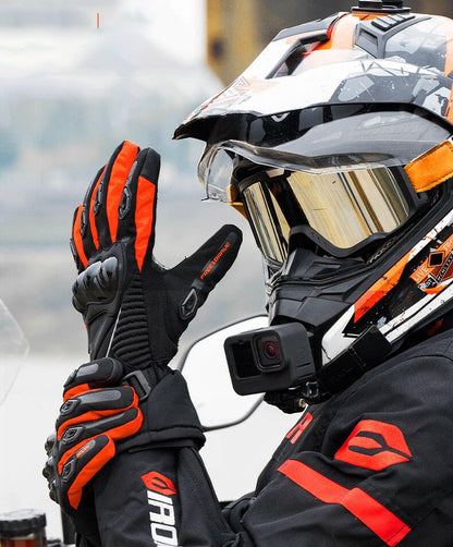 Warm Waterproof Motorcycle Winter Gloves with Thermal Insulation - Halri