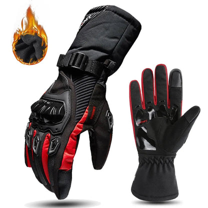 Warm Waterproof Motorcycle Winter Gloves with Thermal Insulation