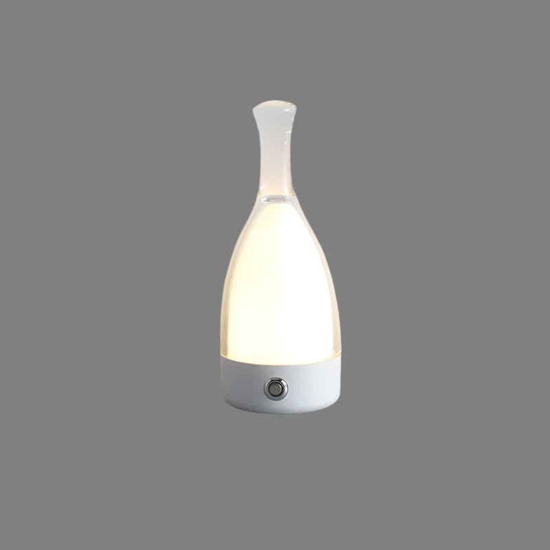 Elegant Wine Bottle Desk Lamp - Adjustable LED Light - Halri