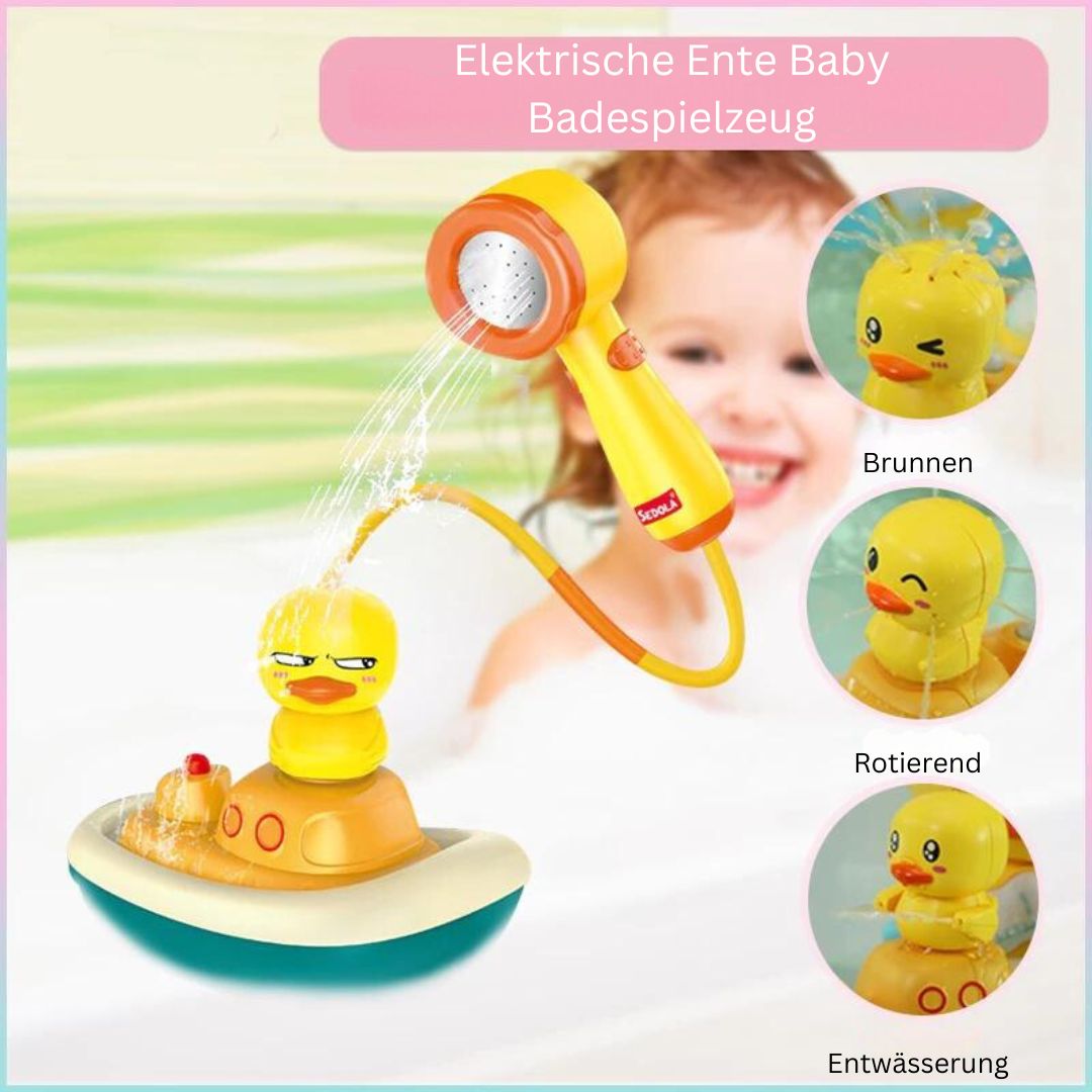 Fun Duck Water Spray Bath Toy with Showerhead - Halri