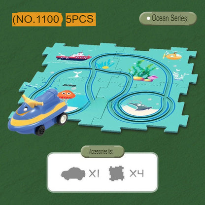 Fast Electric Slot Car Racing Track Set