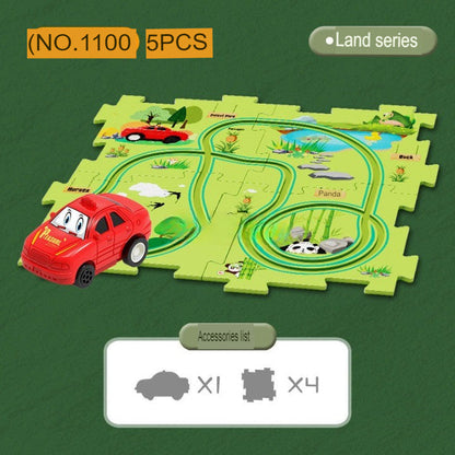 Fast Electric Slot Car Racing Track Set