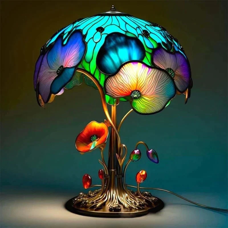 Stylish Glass Desk Lamp – Vibrant Colour Table Light