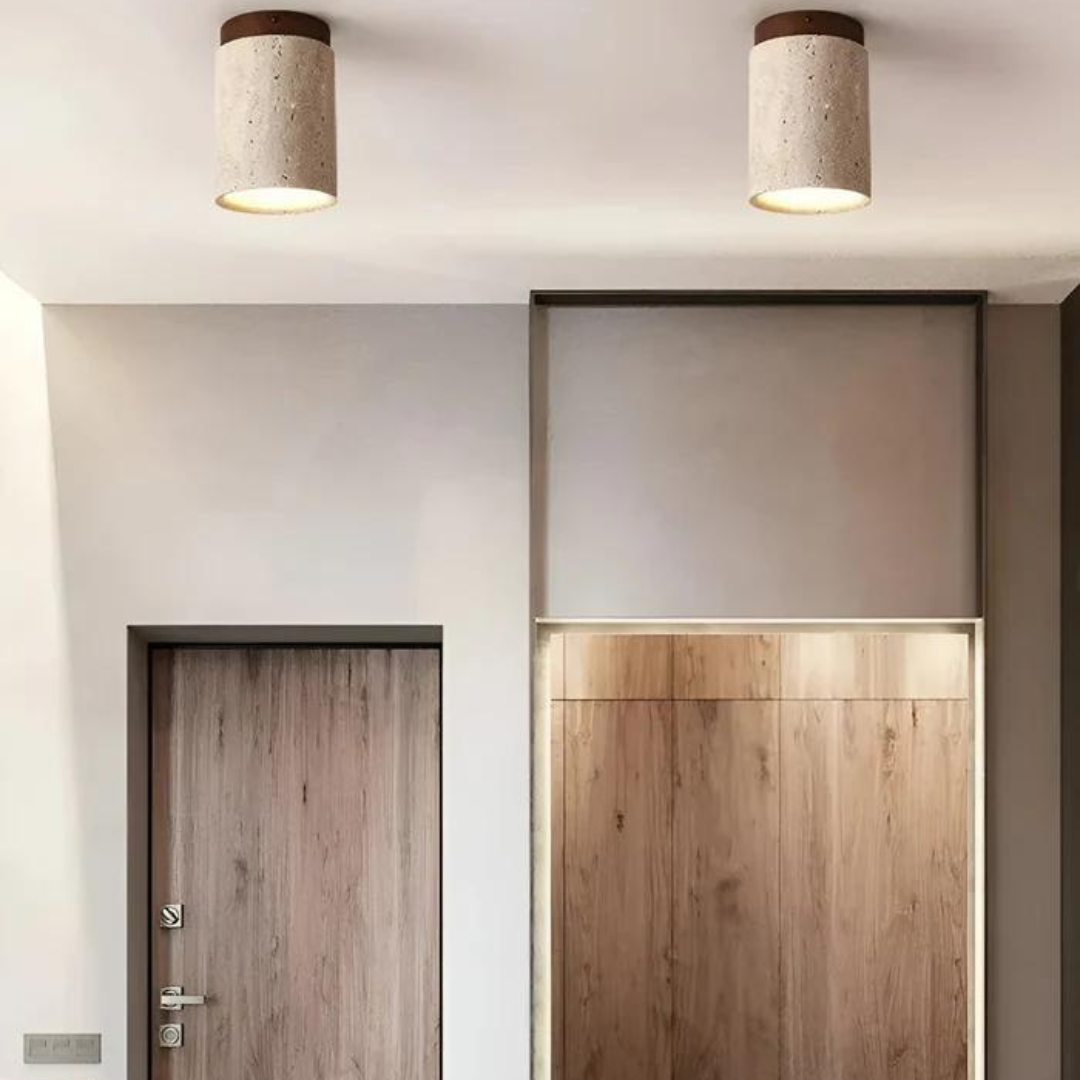 Stylish Round Asian Ceiling Light - Halri