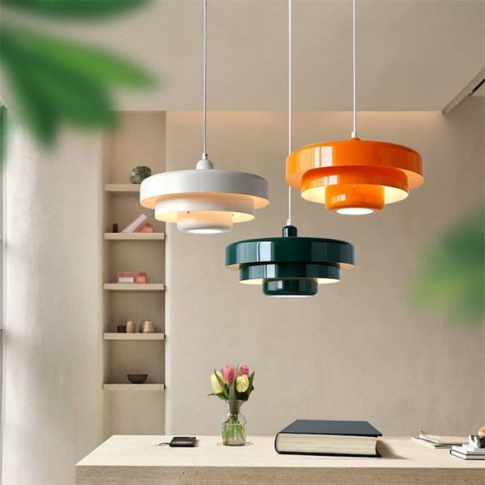 Stylish 3 Tier Glass Pendant Lamp - Halri