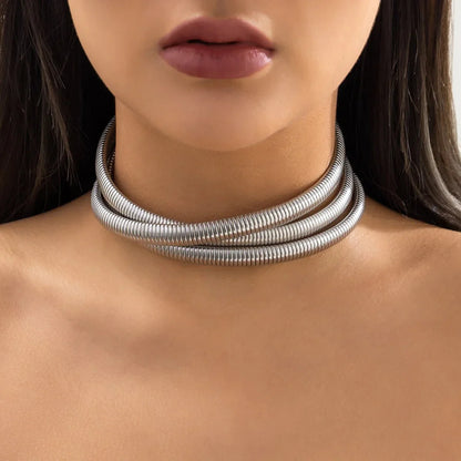 Thick Multi Layer Chunky Chain Necklace