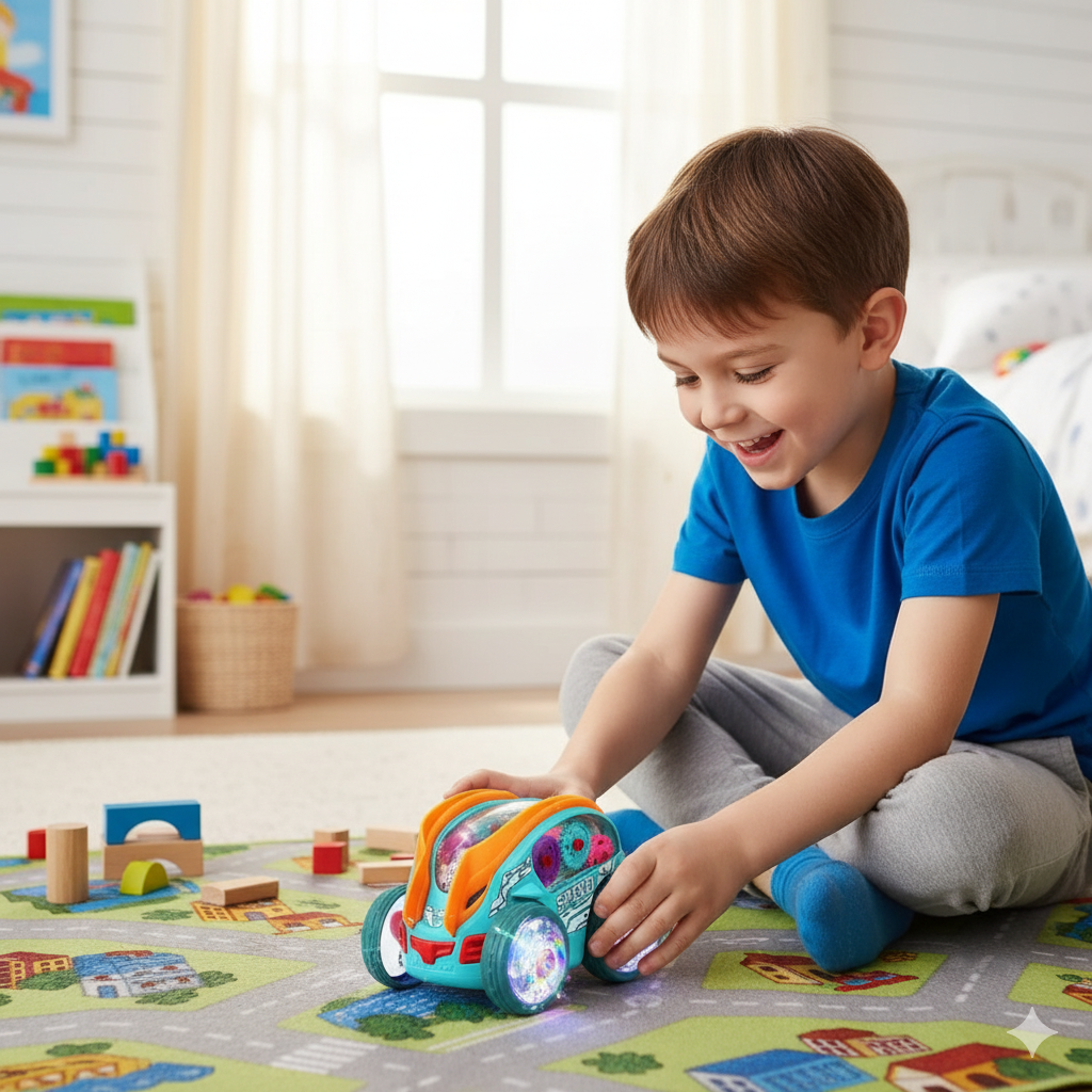 Fun LED Remote Control Toy Car - Halri