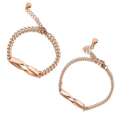 Personalized Engraved Couple Name Bracelets