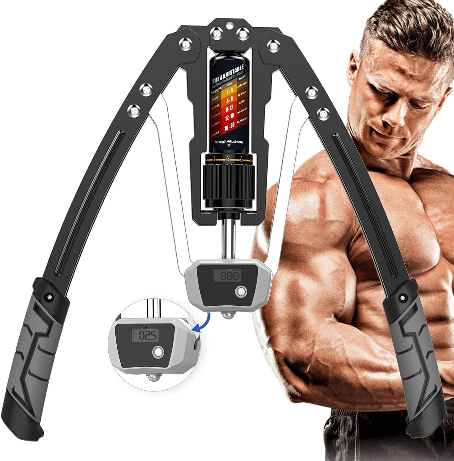 Hefty Duty Adjustable Resistance Arm Trainer 10-200KG