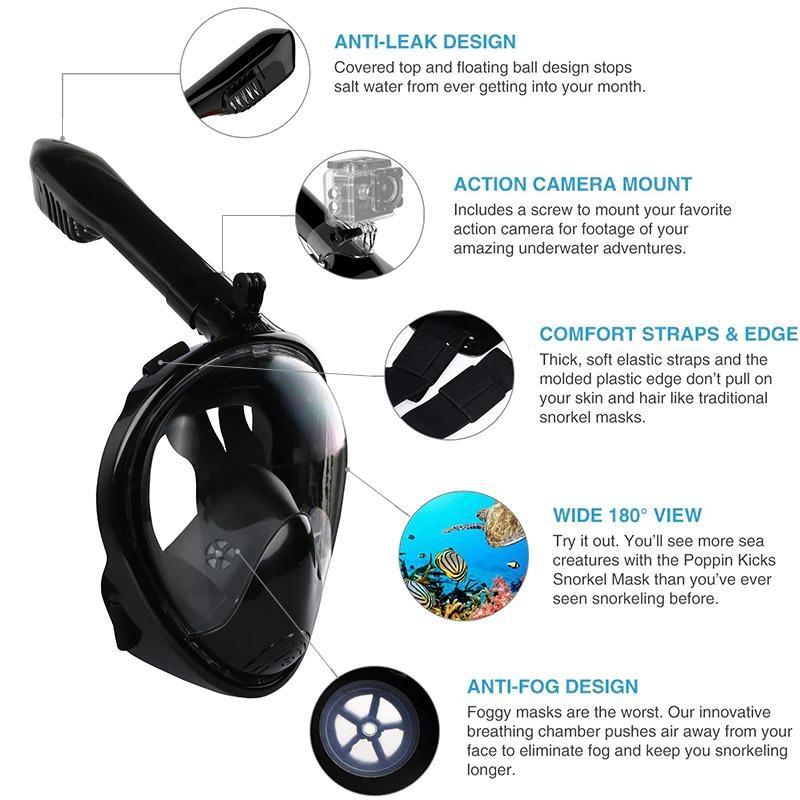 Clear Vision Scuba Dive Full Face Mask
