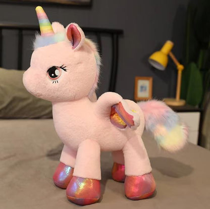 Colorful Unicorn Cuddly Stuffed Animal Toy
