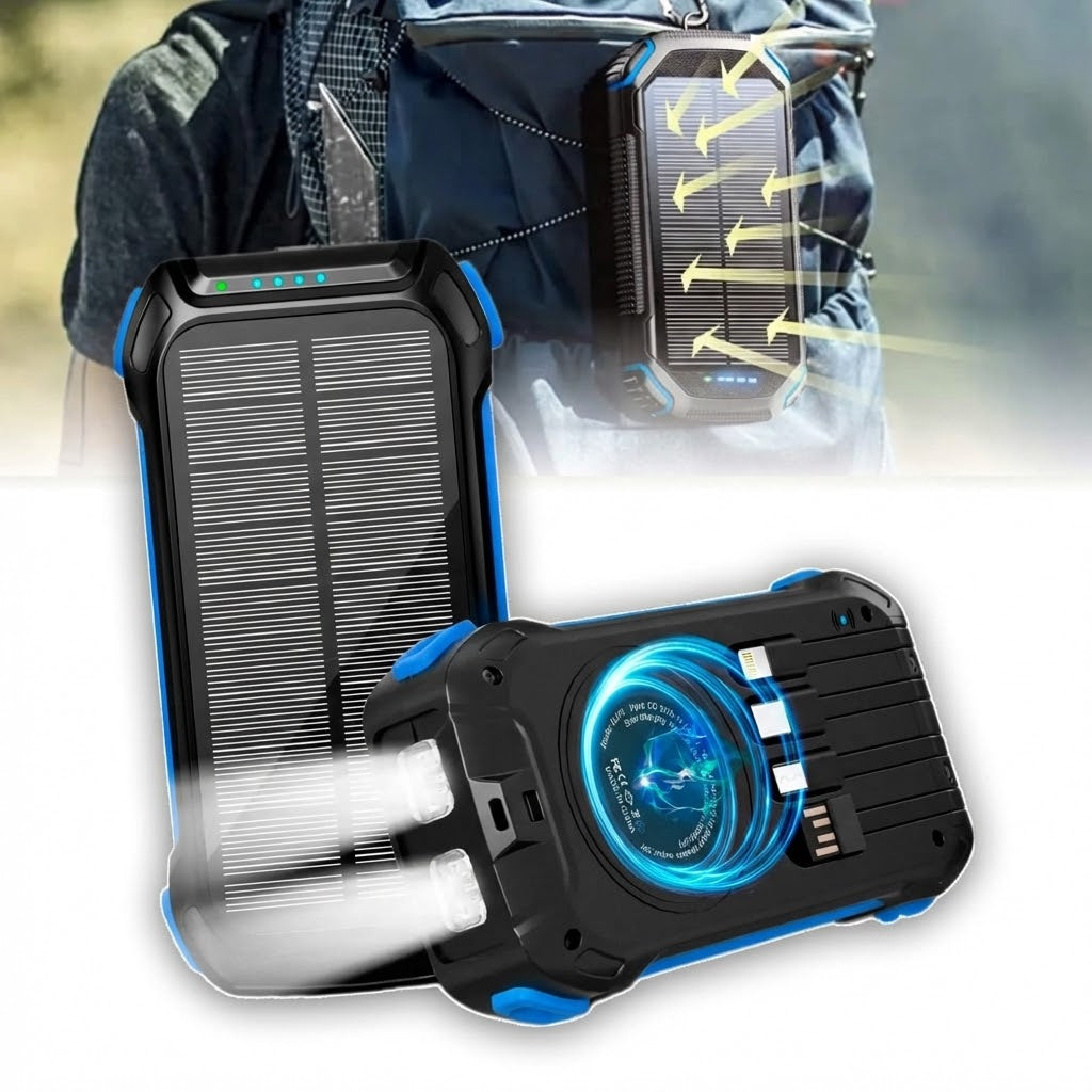 Portable Large Capacity Solar Charger Battery Pack