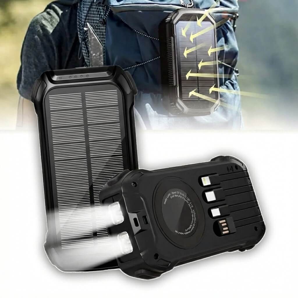 Portable Large Capacity Solar Charger Battery Pack