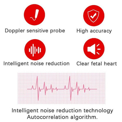 Baby Heartbeat Monitor Fetal Doppler Detector
