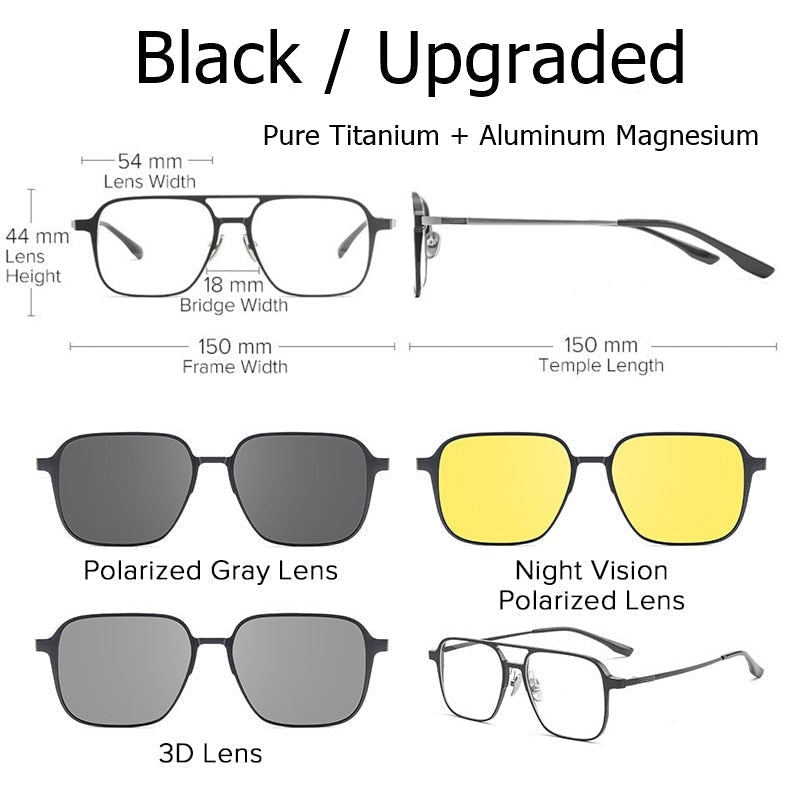 Strong Titanium Clip On Sunglasses - Halri
