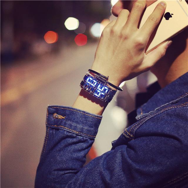 Trendy LED Digital Wristwatch for Men and Women