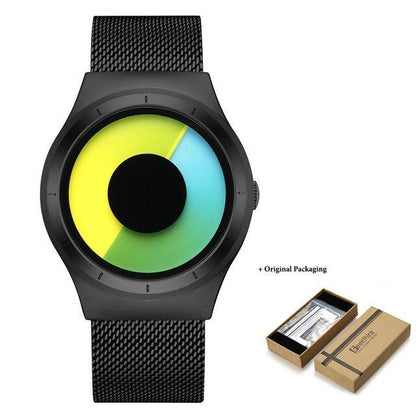 Stylish Women's Quartz Watch Gold Stainless Steel Strap