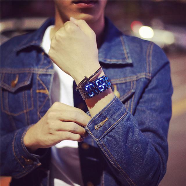 Trendy LED Digital Wristwatch for Men and Women - Halri