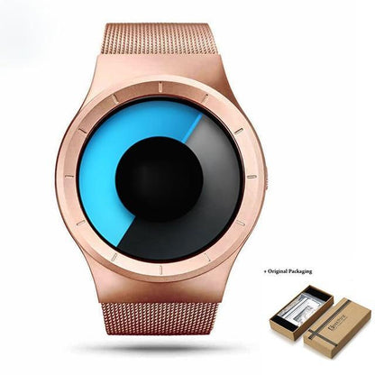 Stylish Women's Quartz Watch Gold Stainless Steel Strap