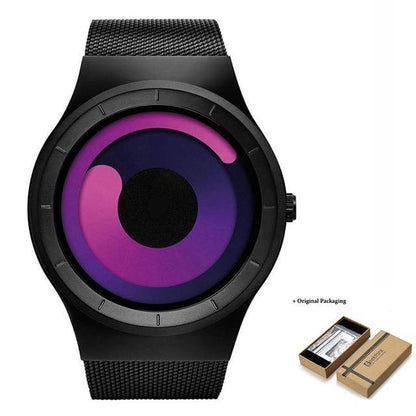 Stylish Women's Quartz Watch Gold Stainless Steel Strap