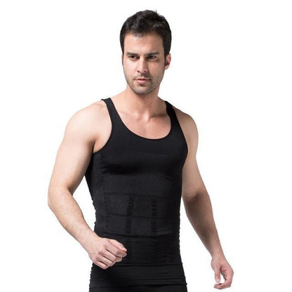 Men's Slim Fit Shapewear Compression Vest Undershirt