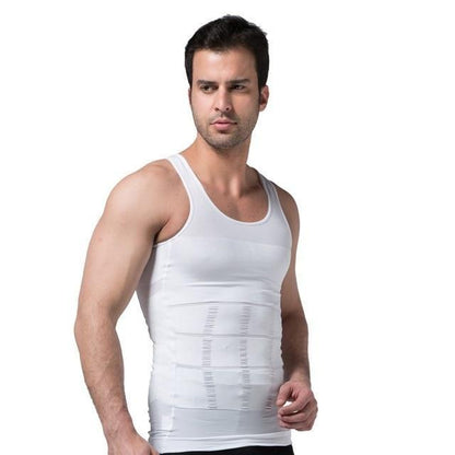 Men's Slim Fit Shapewear Compression Vest Undershirt