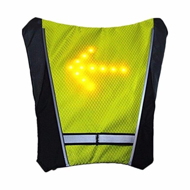 Visible LED Safety Jacket for Cycling Outdoor Night Ride - Halri