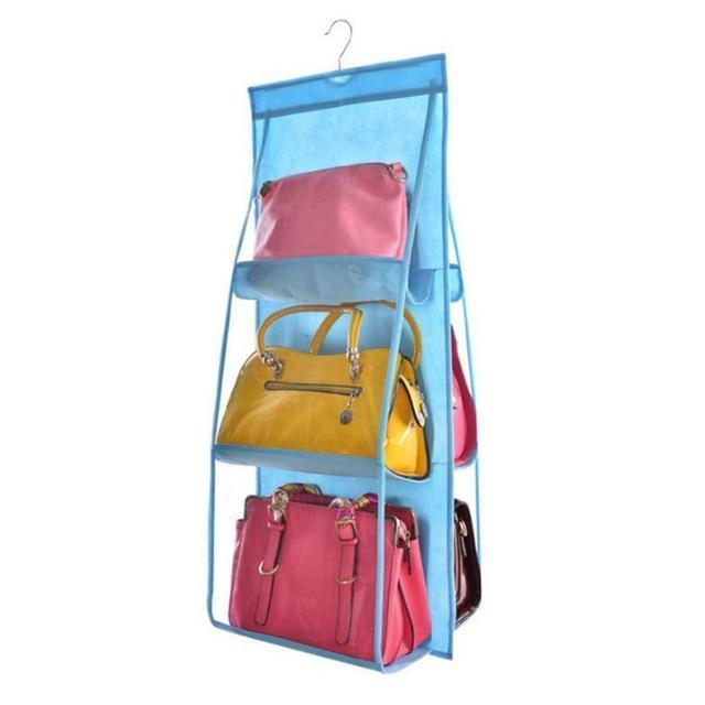 Clear 6 Pocket Over Door Storage Organizer Bag