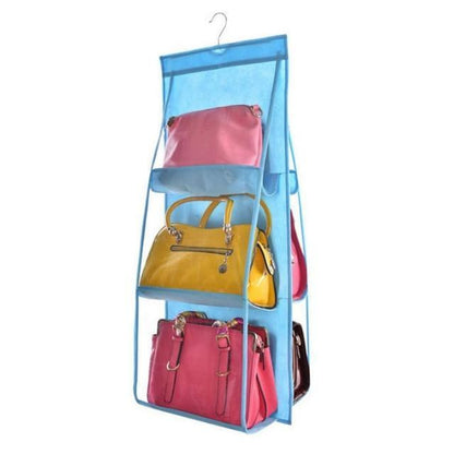 Clear 6 Pocket Over Door Storage Organizer Bag