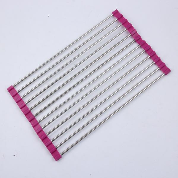 Compact Kitchen Roll Up Dish Rack