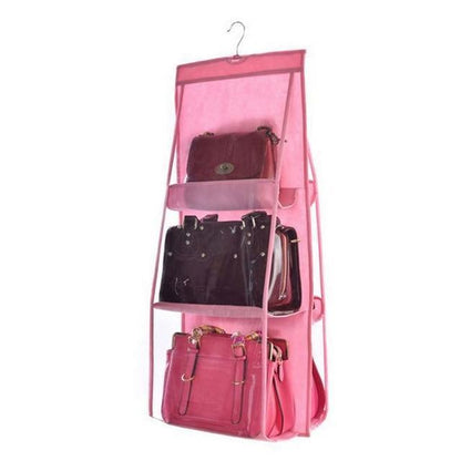 Clear 6 Pocket Over Door Storage Organizer Bag
