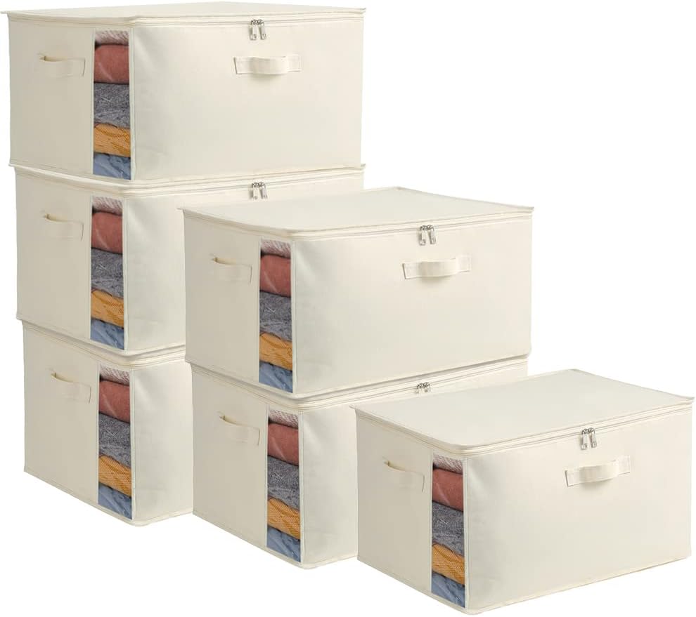 Portable Closet Storage Bag Set with Handles