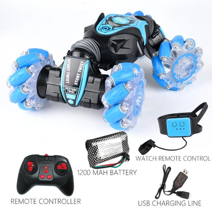 Turbo 2-in-1 RC Stunt Car with Dual Control