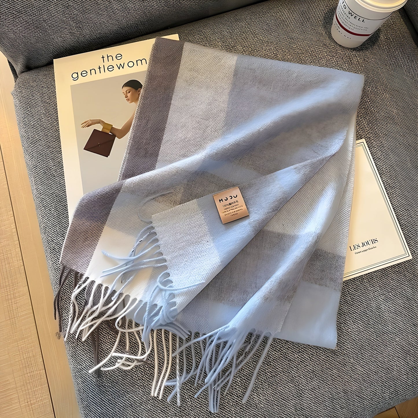 Classic Plaid Cashmere Women's Winter Scarf